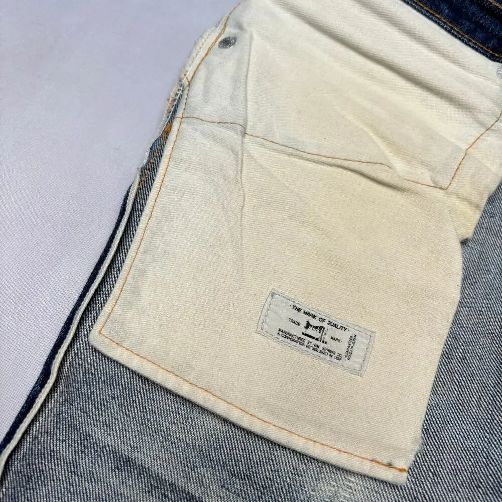 Resolute 710 Japanese Selvedge Denim Jeans Men's 33x31 Whiskering Fade Honeycomb
